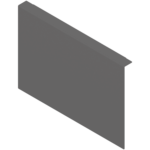 AMBIA-LINE адаптер для задней стенки из ДСП для LEGRABOX высота C, серый ОРИОН ДСП 16мм