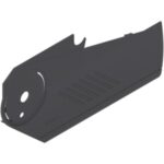 AVENTOS HS, заглушка большая ТЕМНО-серая, левая