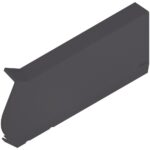 AVENTOS HF,заглушка, большая, левая, для SERVO-DRIVE, ТЕМНО-серая (+ 2шт. ABD.1000.BLABD V1000 TGR)