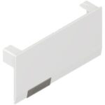 AVENTOS HK top заглушка большая (с вмонтир. малой) белая/нерж. сталь, левая