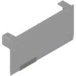 AVENTOS HK top заглушка большая (с вмонтир. малой) серая/нерж.сталь, левая