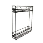 Бутылочница 200мм, глубина 450 мм, с доводчиком, шариковые направляющие 450 мм, ЧЕРНЫЙ.