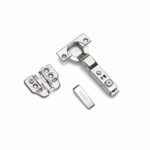 Петля с 3D регулировкой, двухсекционный шарнир, 105 град. Полунакладная — изображение 2